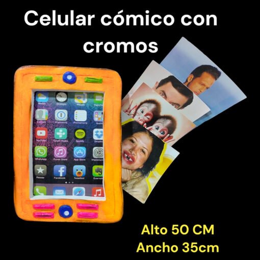 CELULAR COMICO LATEX INCLUYE CROMOS